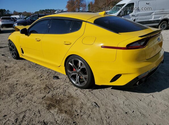 KNAE35LC3J6020903 2018 KIA STINGER Yellow Rear right