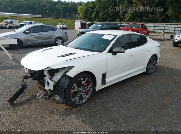 KNAE35LC3L6085270 2020 KIA STINGER White Передня ліва чверть