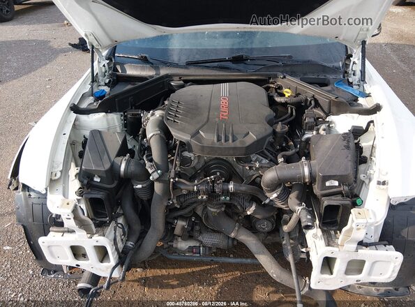 KNAE35LC3L6085270 2020 KIA STINGER White Вид ззаду