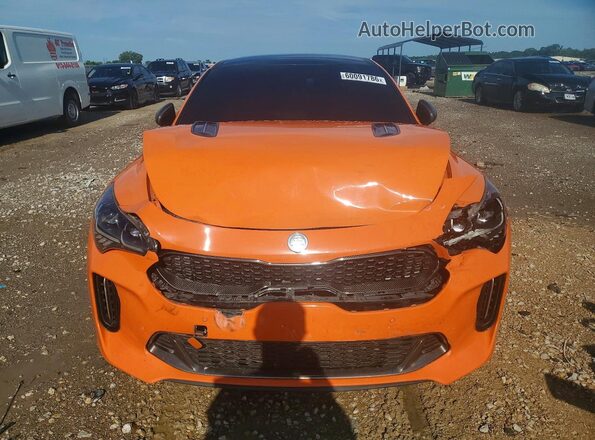 KNAE35LC5K6068615 2019 KIA STINGER Orange Вид спереду