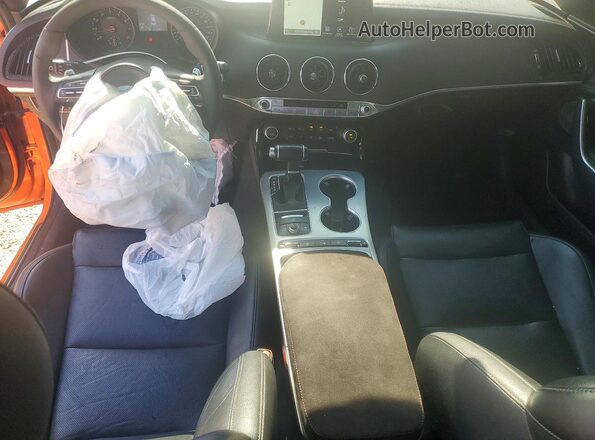KNAE35LC5K6068615 2019 KIA STINGER Orange Вид панелі приладів