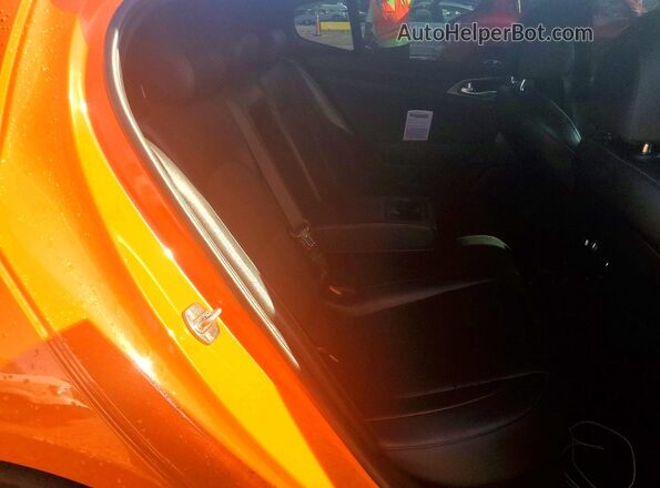 KNAE35LC5K6068615 2019 KIA STINGER Orange Вид задніх сидінь