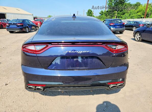 KNAE35LC5L6085058 2020 KIA STINGER Синий Вид сзади