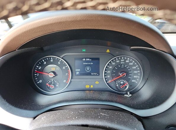 KNAE35LC5L6085058 2020 KIA STINGER Синий Вид щитка приборов