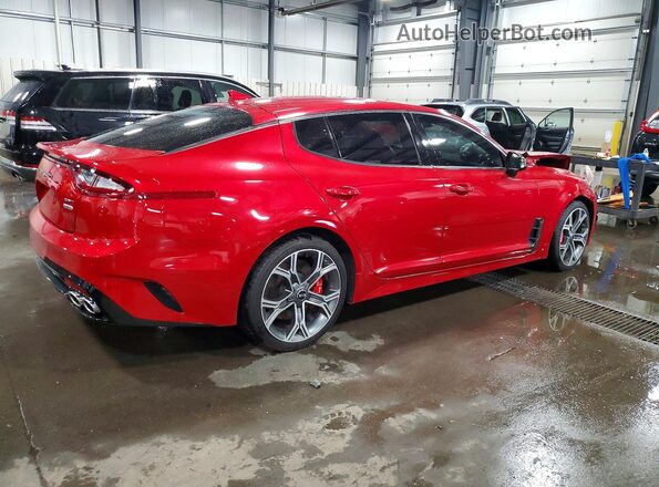 KNAE35LC6M6092134 2021 KIA STINGER Red Tył prawy