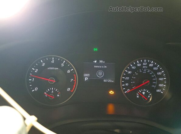 KNAE35LC6M6092134 2021 KIA STINGER Red Widok zestawu wskaźników
