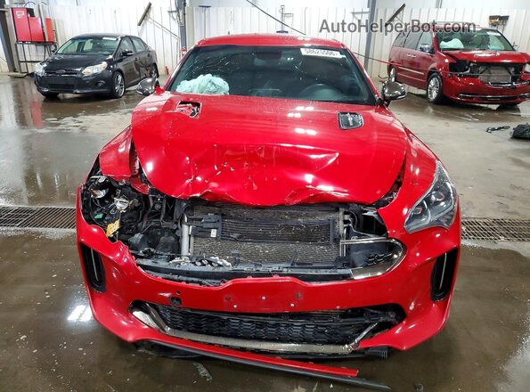 KNAE35LC6M6092134 2021 KIA STINGER Red Widok z przodu
