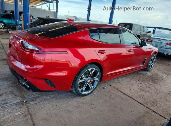 KNAE35LC7J6009192 2018 KIA STINGER Red უკანა მარჯვენა