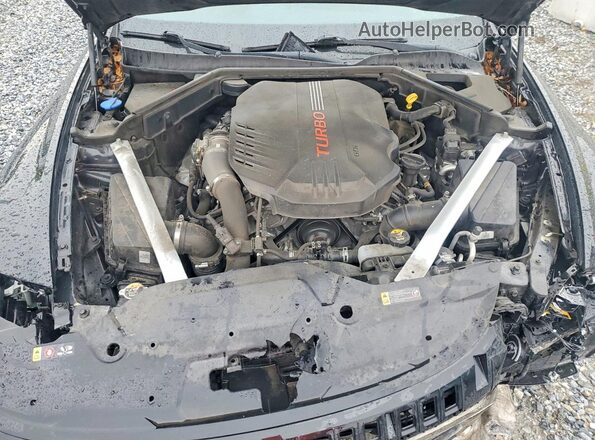 KNAE35LC7K6057938 2019 KIA STINGER Black Rear interior view