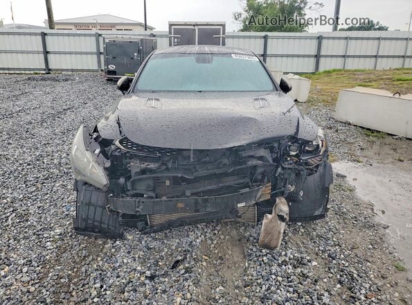 KNAE35LC7K6057938 2019 KIA STINGER Black Front view