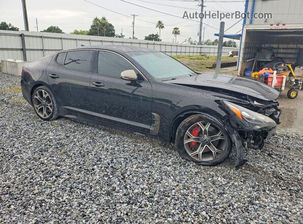 KNAE35LC7K6057938 2019 KIA STINGER Black Front right