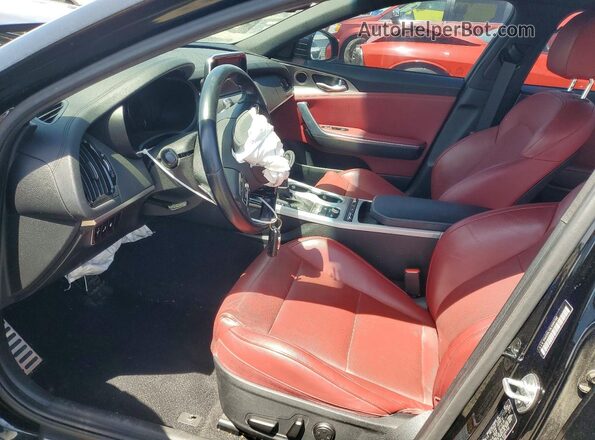 KNAE35LC9L6084592 2020 KIA STINGER Black წინა სალონის ხედი