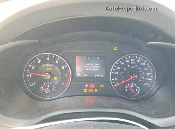KNAE35LC9L6084592 2020 KIA STINGER Black ხელსაწყოთა პანელის ხედი