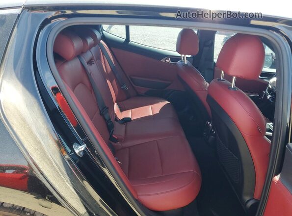 KNAE35LC9L6084592 2020 KIA STINGER Black უკანა სავარძლების ხედი