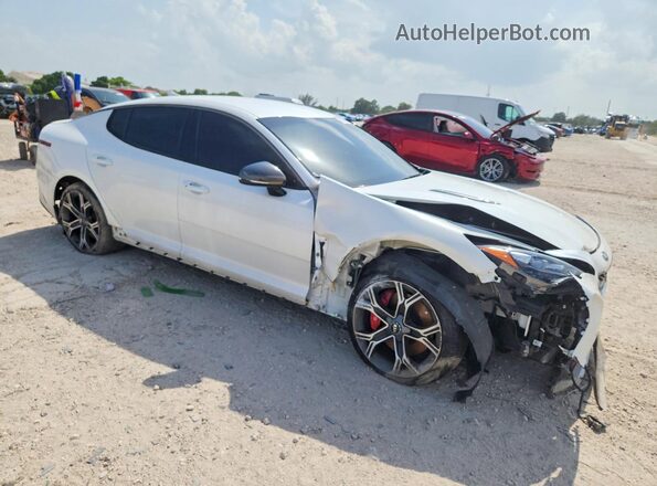 KNAE35LC9L6085435 2020 KIA STINGER White Передня права чверть