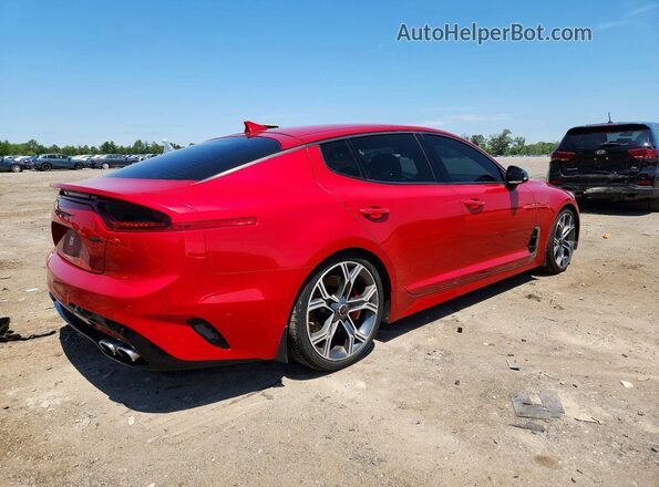 KNAE35LCXK6067931 2019 KIA STINGER Red Tył prawy