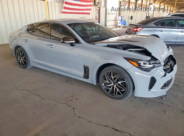KNAE35LD1P6123531 2023 KIA STINGER Gray Առջևի աջ