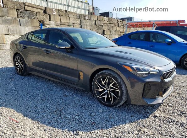 KNAE35LD1P6137798 2023 KIA STINGER Серый Передняя правая четверть