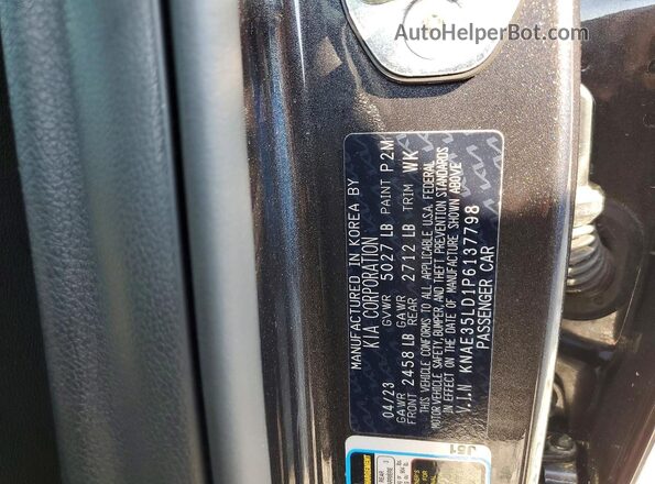 KNAE35LD1P6137798 2023 KIA STINGER Серый Вид подкапотного пространства