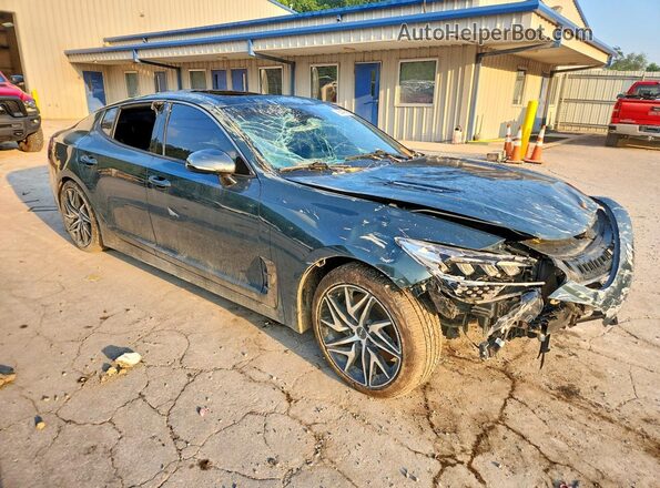 KNAE35LD2N6115287 2022 KIA STINGER Gray Delantero derecho