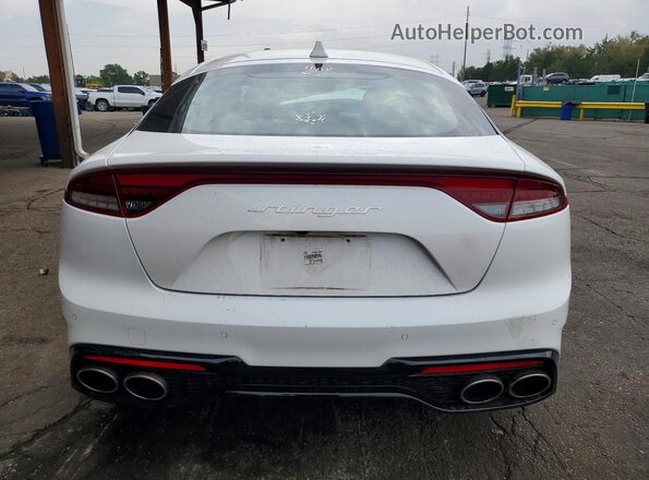 KNAE35LD4P6134278 2023 KIA STINGER White Հետևի տեսք