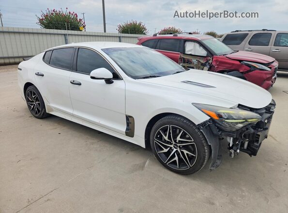 KNAE35LD5N6112271 2022 KIA STINGER White Delantero derecho