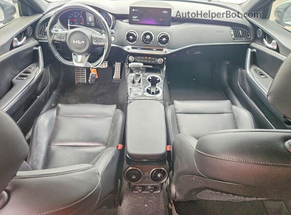 KNAE35LD5N6112271 2022 KIA STINGER White Vista del salpicadero
