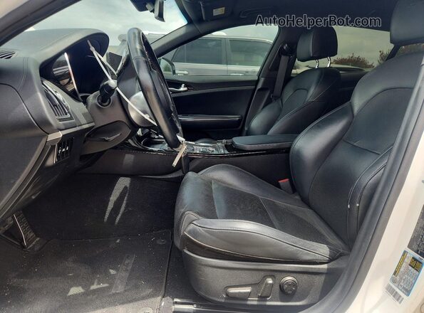 KNAE35LD5N6112271 2022 KIA STINGER White Vista interior delantera
