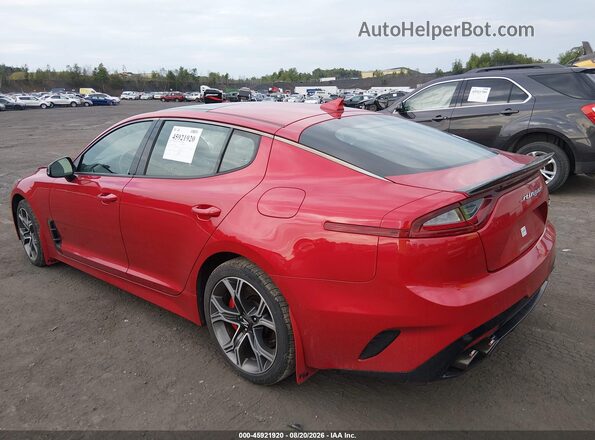 KNAE45LC0J6030589 2018 KIA STINGER Red Задня ліва чверть