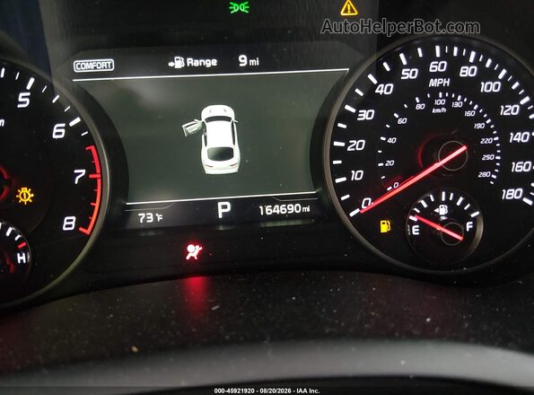 KNAE45LC0J6030589 2018 KIA STINGER Red Вид задніх сидінь
