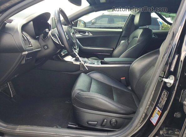 KNAE45LC1L6081411 2020 KIA STINGER Black Vista interior delantera
