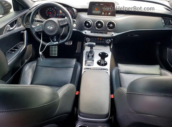 KNAE45LC1L6081411 2020 KIA STINGER Black Vista del salpicadero