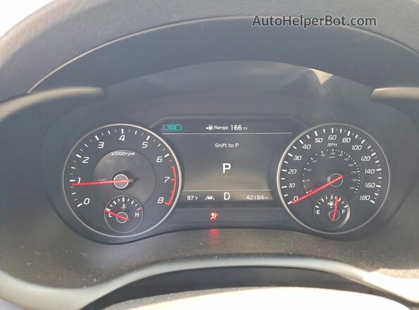 KNAE45LC1L6081411 2020 KIA STINGER Black Vista del cuadro de instrumentos