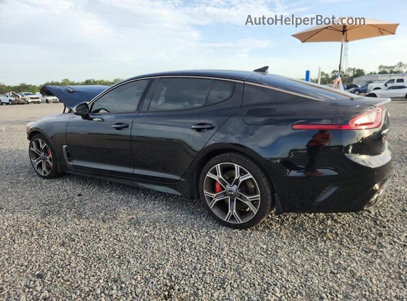 KNAE45LC2K6051042 2019 KIA STINGER Черный Задняя левая четверть