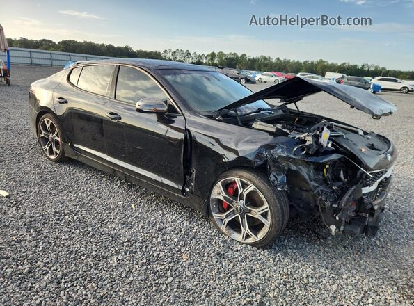 KNAE45LC2K6051042 2019 KIA STINGER Черный Передняя правая четверть