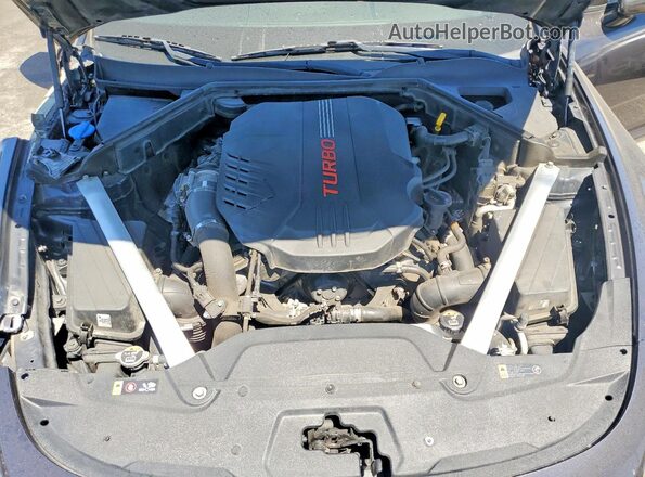 KNAE45LC2M6089745 2021 KIA STINGER Gray Вид задньої частини салону