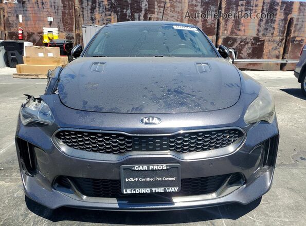 KNAE45LC2M6089745 2021 KIA STINGER Gray Вид спереду