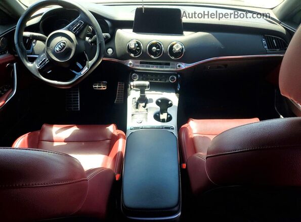 KNAE45LC2M6089745 2021 KIA STINGER Gray Вид панелі приладів