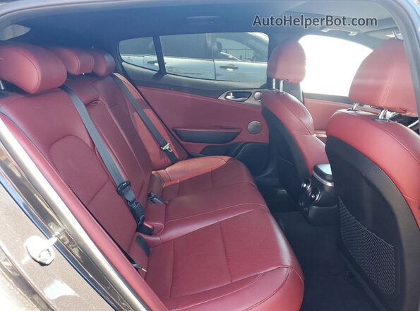 KNAE45LC2M6089745 2021 KIA STINGER Gray Вид задніх сидінь