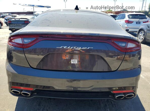 KNAE45LC2M6089745 2021 KIA STINGER Gray Вид ззаду