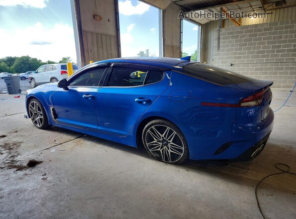 KNAE45LC4N6110063 2022 KIA STINGER Синий Задняя левая четверть