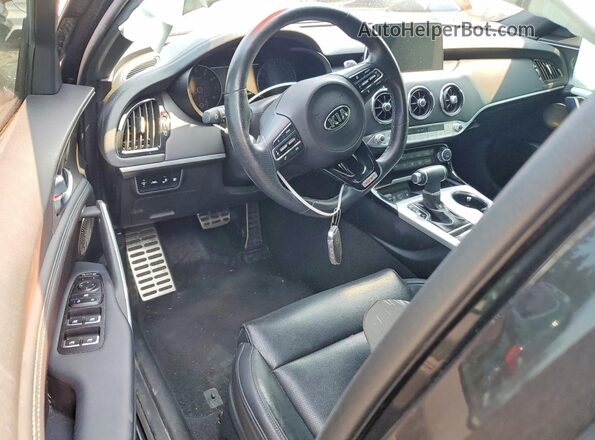 KNAE45LC5L6083243 2020 KIA STINGER Gray Առջևի վահանակի տեսք