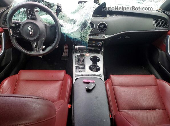 KNAE45LC6M6087903 2021 KIA STINGER Black Вид панелі приладів