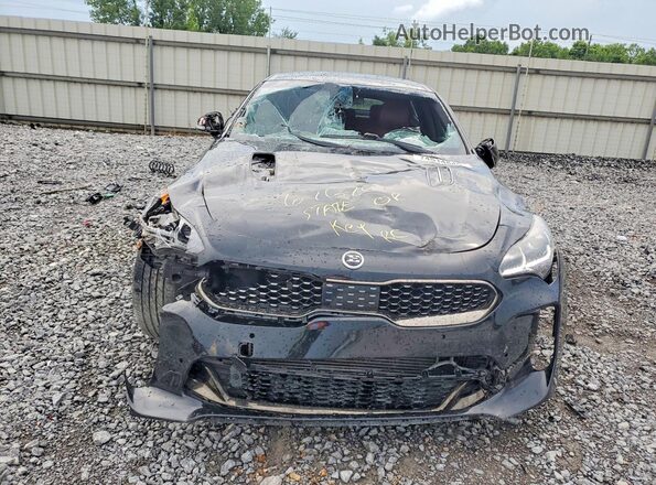KNAE45LC6M6087903 2021 KIA STINGER Black Вид спереду
