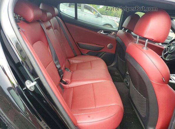 KNAE45LC6M6087903 2021 KIA STINGER Black Вид задніх сидінь