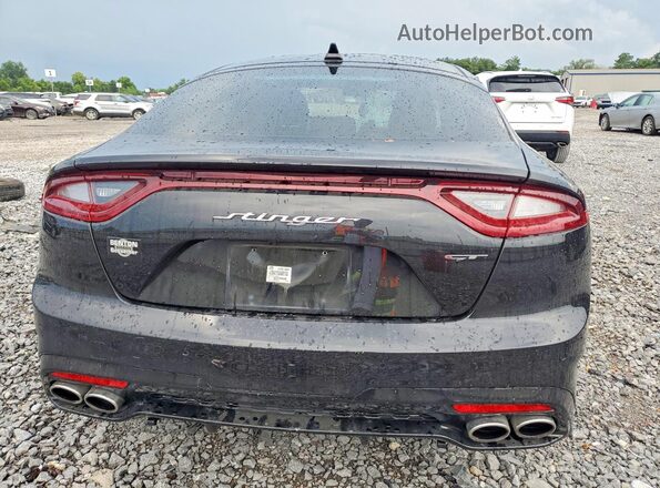 KNAE45LC6M6087903 2021 KIA STINGER Black Вид ззаду