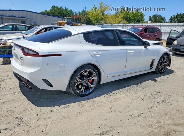KNAE45LC7K6061551 2019 KIA STINGER White Задня права чверть