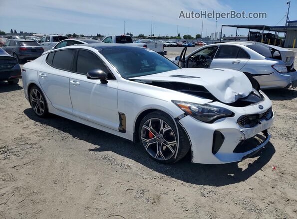 KNAE45LC7K6061551 2019 KIA STINGER White Передня права чверть