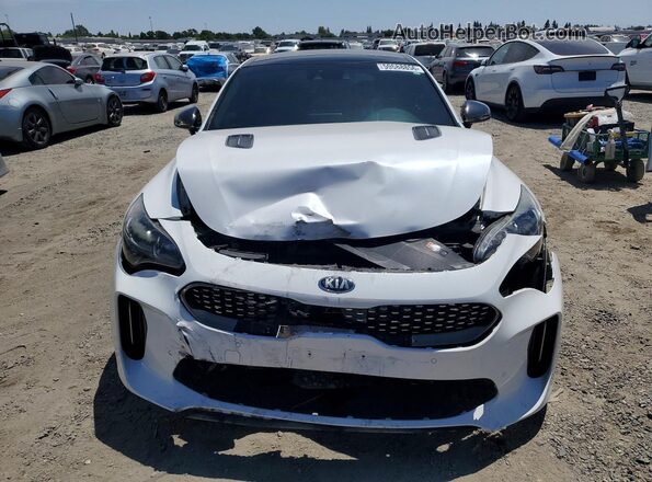 KNAE45LC7K6061551 2019 KIA STINGER White Вид спереду