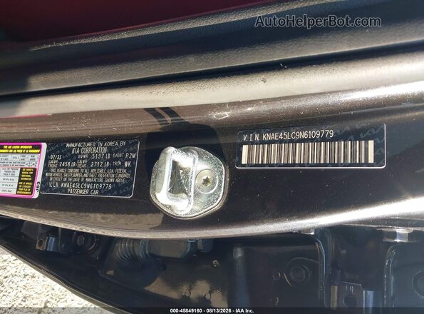 KNAE45LC9N6109779 2022 KIA STINGER Black Вид підкапотного простору